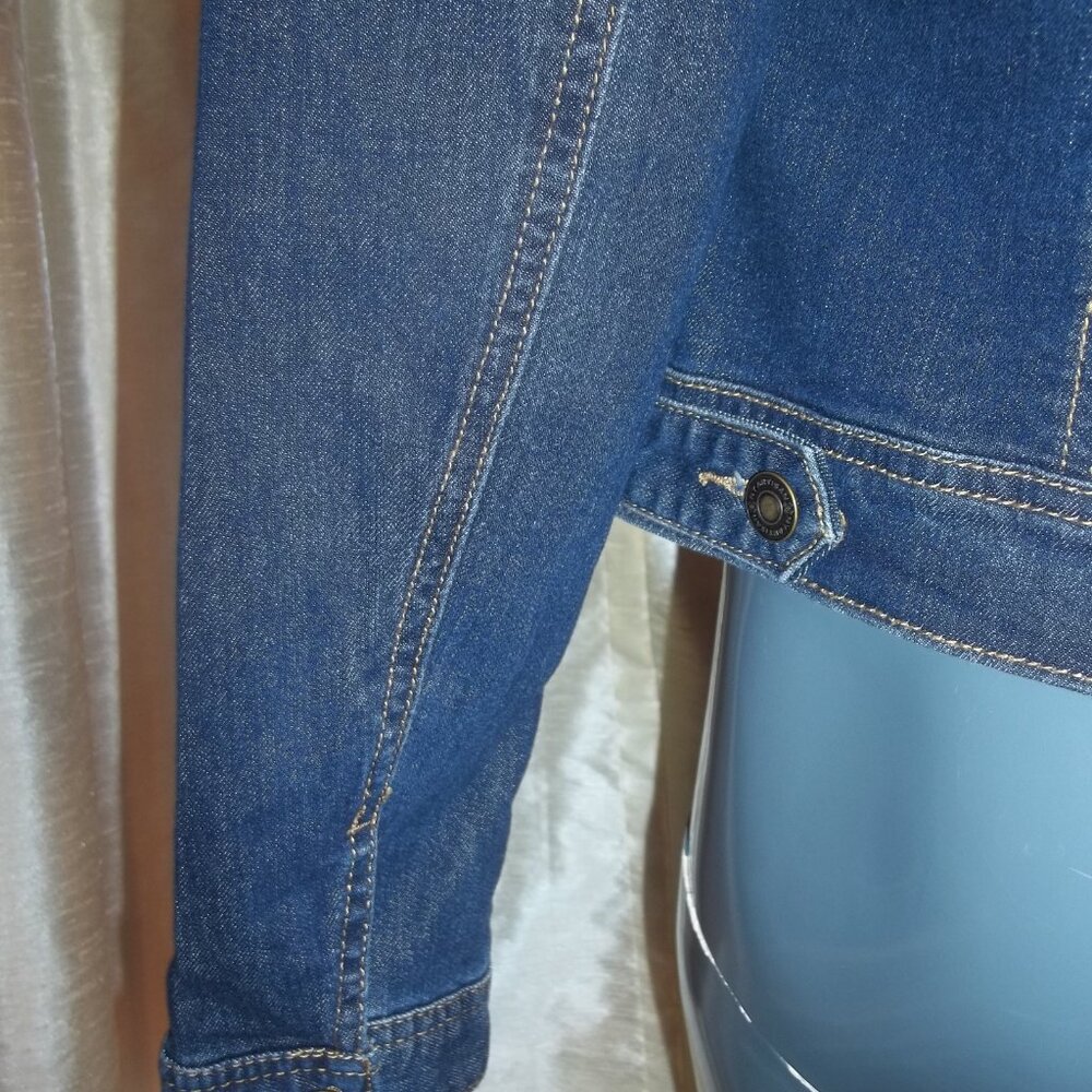 ARTISAN NY Jean Jacket Women's L - Denim Trucker's Jacket - Picture 4 of 7